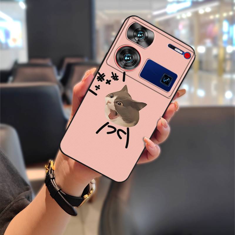 Nárazuvzdorné pouzdro na telefon Pouzdro na telefon Pro ZTE Nubia Z60 Ultra TPU Graffiti Módní design Pár Ochranné Protiprachové Roztomilé