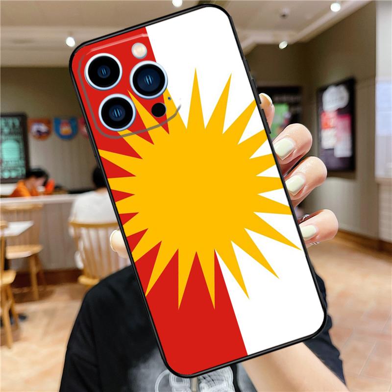 Yazidis Flag Case For iPhone 17 16 15 14 13 12 11 Pro Max Mini Plus 16e 17 Air Bumper Cover Accessories