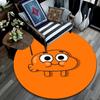 Darwin Watterson Pattern Round rug,Carpet Rug for Living Room Bedroom Playroom ,Non-slip Floor Mat,Holiday Gifts and Birthday Gifts.