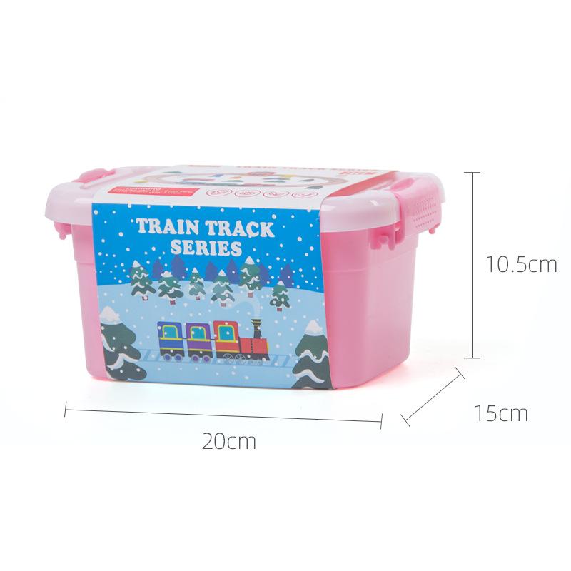 36-Piece Wooden Magnetic Train Track Set - Educational Interlocking Toy