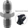 EVIL ENERGY 3AN Male Flare to M10 x 1.0 Male Metric Thread Brake Fitting Stainless Steel Adapter