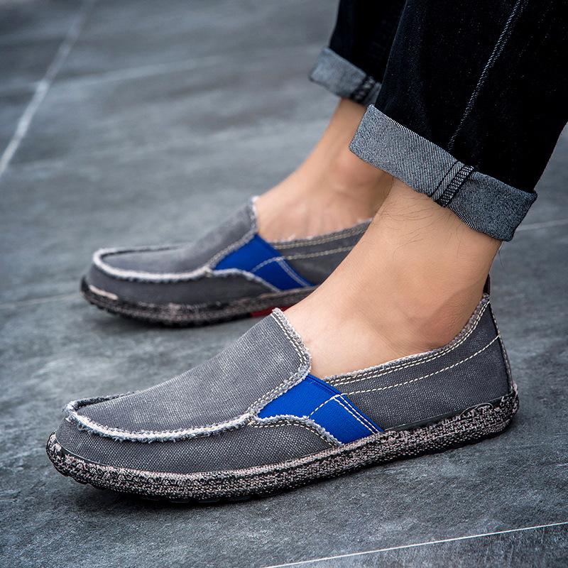 Große Größe Schuhe Frühling und Sommer Neue Leinenschuhe Stoffschuhe Fuß Freizeitschuhe