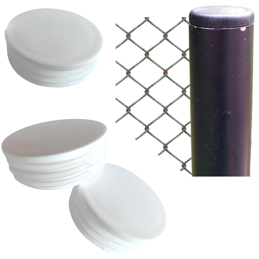 Internal cap for pipe profile Ø 76.1 2.5" 20 PCS WHITE