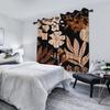 2 szt./zestaw Boho Kwiatowe Zaciemniające Zasłony Do Sypialni Vintage Bohemskie Tropikalne Kwiaty Zasłony Wewnętrzne Na Przelotkach Zasłony Okienne