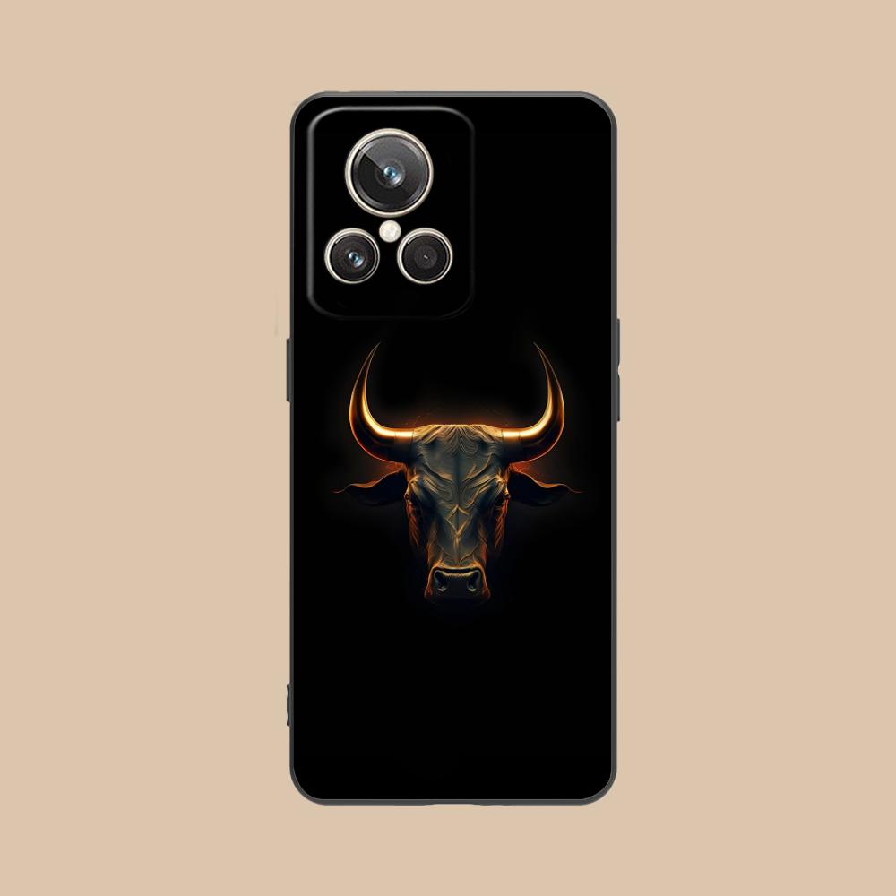 Bull Head Phone Case for Realme GT 8 Neo Pro C75 73 71 C67 65 C55 53 C35 31 C20 15 Soft TPU Shockproof Cover