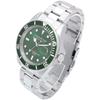 Daniel Muller All Stainless 10 ATM Water Green DM-2018GN Diver's Watch, Steel, Resistant,