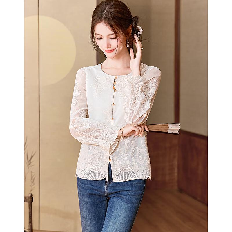 New Chinese Style Elegant Long-Sleeve Shirt
