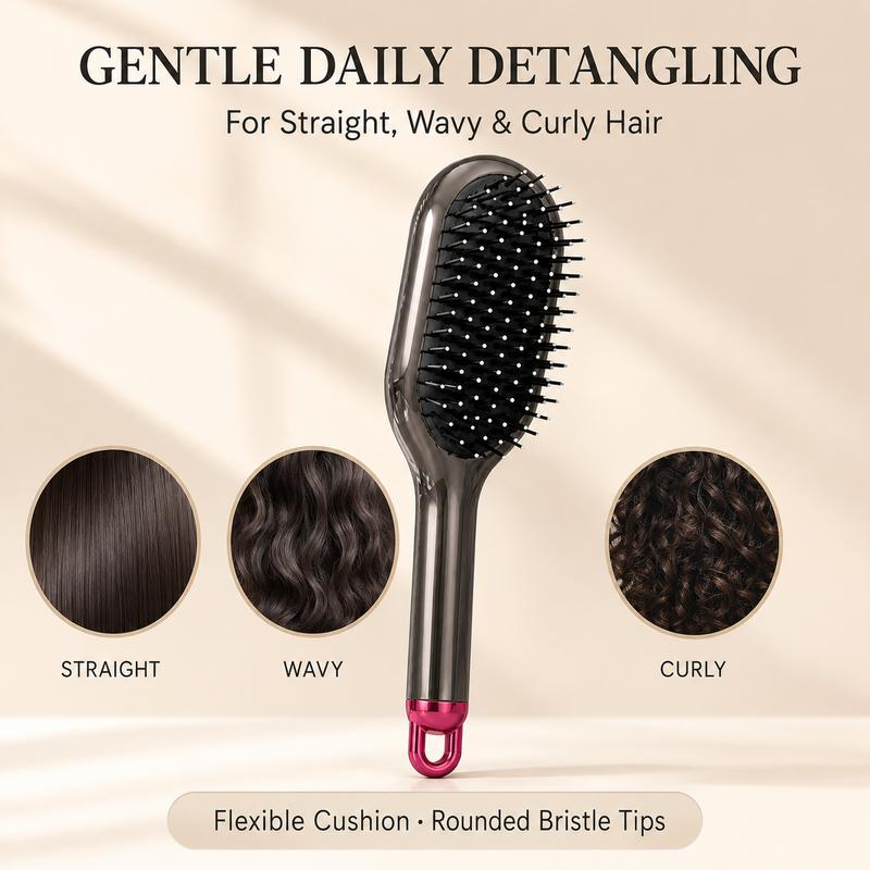 Air Cushion Hair Brush Scalp Massage Comb Anti-static Detangling Hairbrush for Wet Dry Curly Straight Hair Salon Styling Tool