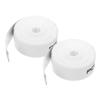 PATIKIL Badminton Racket Head Protector PU Racket Guard Racket Frame White 16.4ft/5m Stickers, 0.94" Wide, 2-Pack, Tape, Sticker, Wear-Resistant,