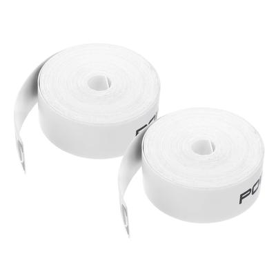 PATIKIL Badminton Racket Head Protector PU Racket Guard Racket Frame White 16.4ft/5m Stickers, 0.94" Wide, 2-Pack, Tape, Sticker, Wear-Resistant,