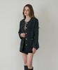 DEHEVE Classic Wool Collarless Jacket [Charcoal]