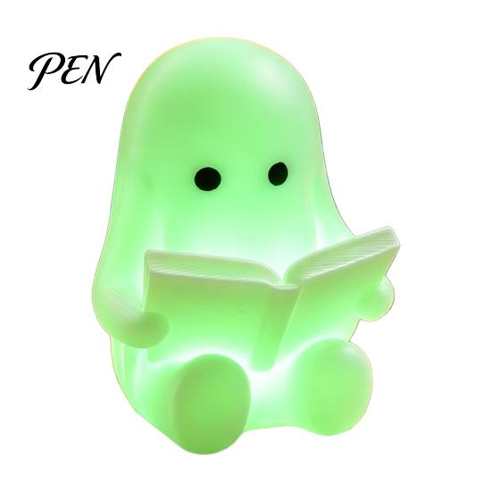 Small Flat Surface Decor Halloween Ghost Figurine, 3D Printed Cute Rock Statue, Mini Sculpture Funny Coffee Table Centerpieces Shelf Mantel Ornaments