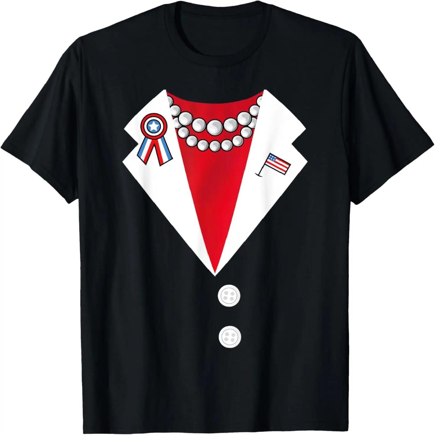 

Kamala Harris 2024 Pantsuit Costume Election Funny Halloween T-Shirt XXXXXL