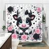 Cute Animal & Floral Printed Polyester Shower Curtain - Adorable Bathroom Decor With Lovely Cartoon & Western Style Designs
