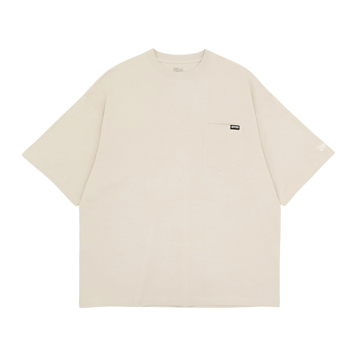 

New Era Short Sleeve T-Shirt, ONSPOTZ Exclusive, Oversized Stone, Medium, S/S, Oversized Cotton Pocket Tee with Mini Brand Logo