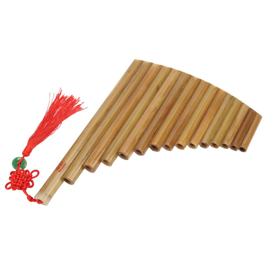 Pan Flute 15 Pipes G Key Chinese Traditional Musical Instrument Panpipes Woodwind InstrumentRight