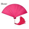 Handheld Folding Fan Vintage Japanese Bamboo Fan, Elegant with Tassels, Kimono Cheongsam Accessory Cooling Portable Oriental Style for Dancing