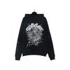 Unisex Oversized Hoodie With Foil Bubble Letter Print 555555 Streetwear Casual Sweatshirt Men Women