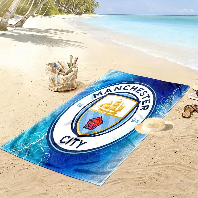 MCFC Print Beach Towel, Large Soft Quick Dry Towel for Beach Camping Swimming