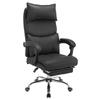 Ergonomic Office Chair, Technology Fabric Executive Chair, Desk Chair Height-Adjustable Swivel Chair with Double Adjustable Lumbar Support Black