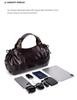 2025 Large Soft Leather Pleated Women's Handbag - Retro Tote, Textured Single Shoulder & Crossbody Bag