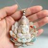 Nine Tailed Fox Enamel Pendant Necklace Chinese Style Vintage  Design Jewelry for Women Banquet Wear Accessory