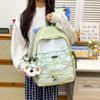 Schoolbag color matching backpack women travel light leisure large capacity commuter outdoor backpack ins high school college bag