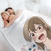 Ein Schnurrhaar entfernt - Happy Sasaki & Taro Fanart Überwurfdecke Mehrzweck Thermodecke für Reisen Sofaüberwurf Manga Decken