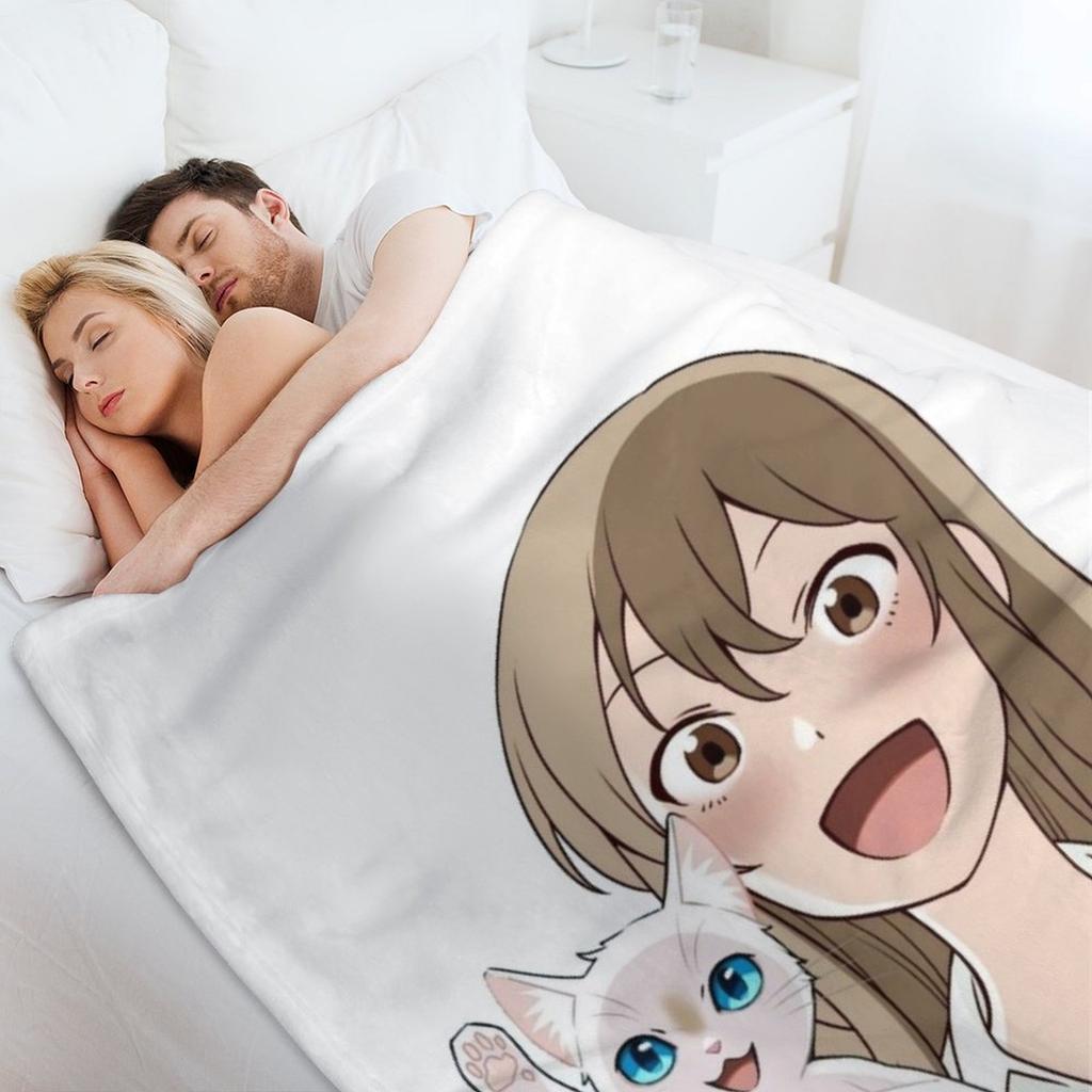 A Whisker Away - Happy Sasaki & Taro Fanart Throw Blanket Multi-Purpose Thermals For Travel Sofa Throw Manga Blankets
