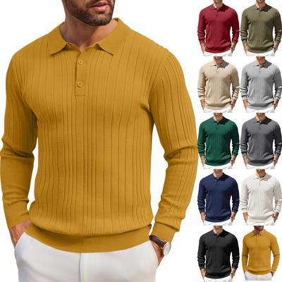 Camicie da Uomo Classiche Maniche Lunghe Bottoni Magliette Fitness Allenamento Casual Autunno Palestra Aderenti Muscolari Top Sportivi