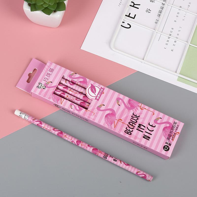 Drewniane dzieci Cartoon pisanie ołówkiem bezołowiowe Hb rysowanie ołówkiem artykuły papiernicze do pisania malowania