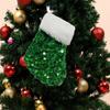Hanging Christmas Tree Ornaments Plush Christmas Decoration Red Sequins Christmas Stocking  Home