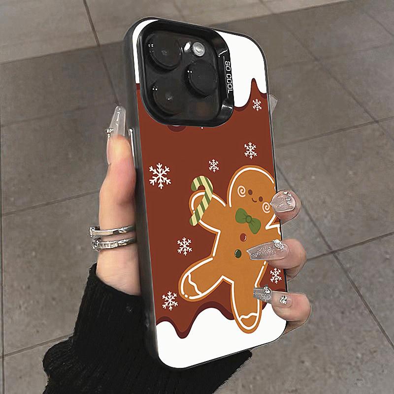 Snowflakes Christmas Electroplate Case For  Redmi Note 13 12 11 Pro Plus 5G 12S 11S 11 10S Redmi 13 12C 13C 14C Hard Cover