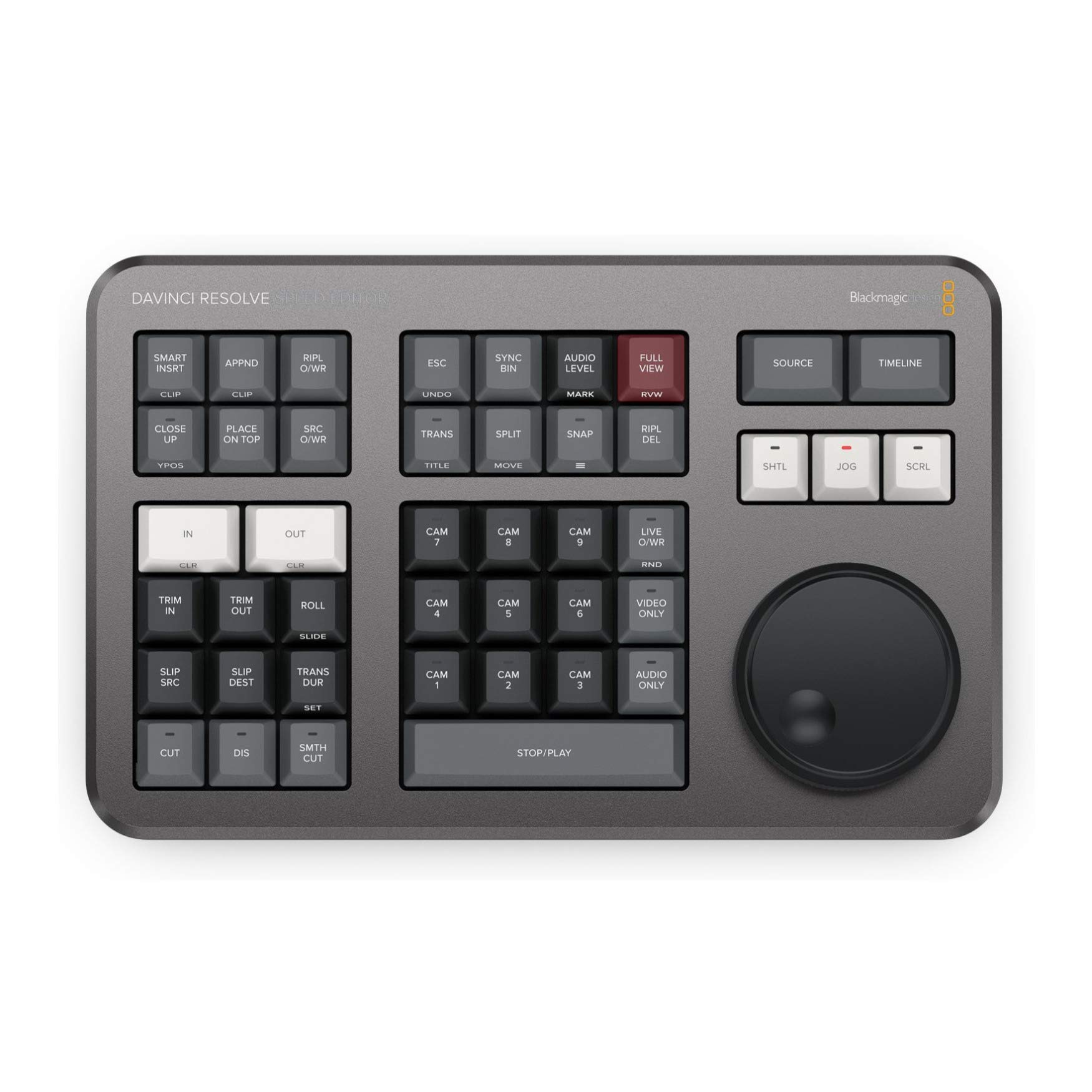 

Спеціальний контролер Blackmagic Design DaVinci Resolve Speed ​​Editor (один предмет)