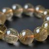 Jewelry Town Shosenkyo Rutilated Quartz 17mm 16cm Inner Power Stone for Good and Work [Eigado] Bracelet, Beads, Diameter, Fortune, Money,