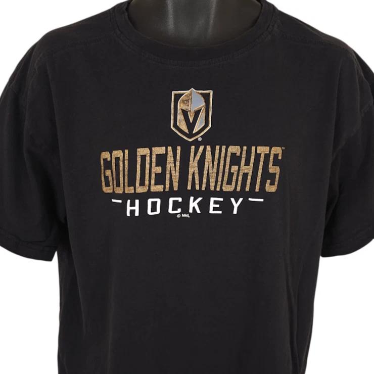 Vegas Golden Knights T Shirt Mens Size XL Black NHL Hockey Champion Brand L