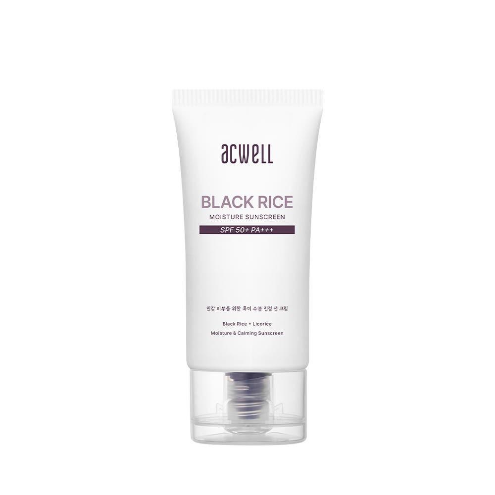 ACWELL Schwarzer Reis Feuchtigkeits-Sonnencreme UV-Schutz Hydration 50ml Tägliche Sonnencreme Gesichtspflege