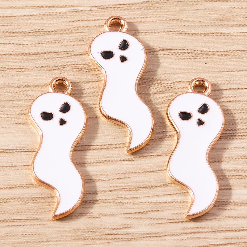 10 Buc/Set Email Halloween Fantomă Liliac Farmece Pandantive Pentru Confecționarea Bijuteriilor Cercei Coliere Brățară Consumabile Artizanale DIY