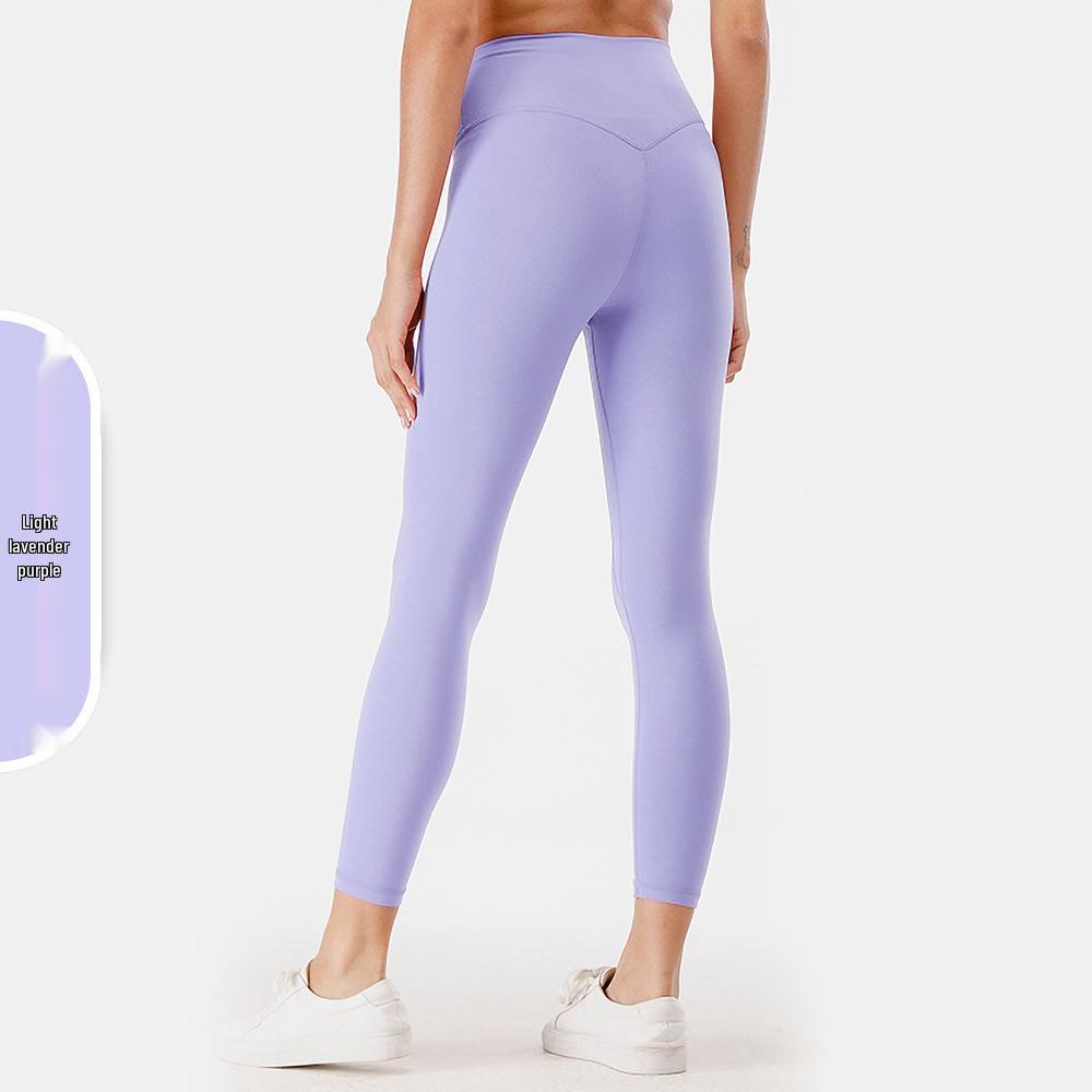 High-Waist Nude Feel Butt Lift Brushed Yoga Leggings, Peach Fitness Pants for Women