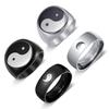 Cross-border National Ink Wash Bagua Men's Retro Ring Set