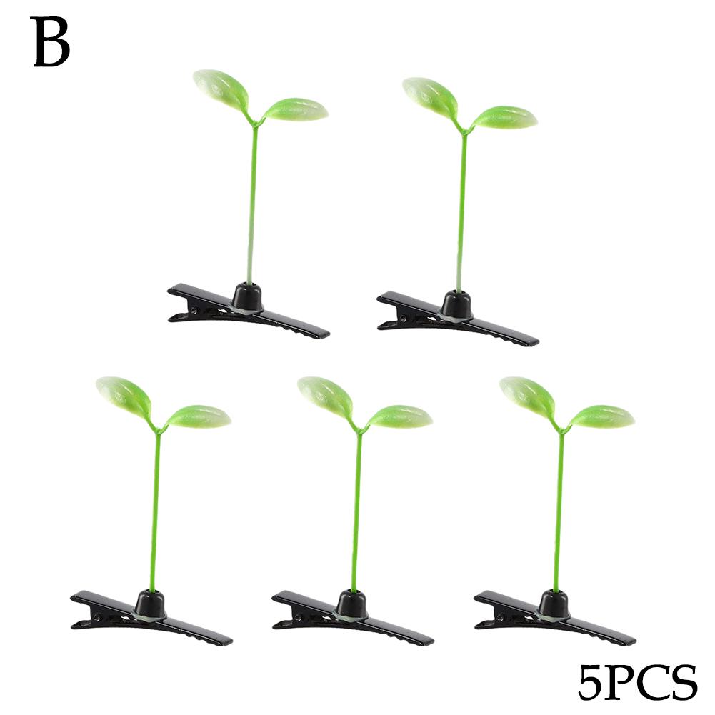 

Cute Artifacts Funny Little Bean Sprouts With Grass Growing On Their Heads Sprouting Grass Hair Clips Cute Bean Sprout Clips