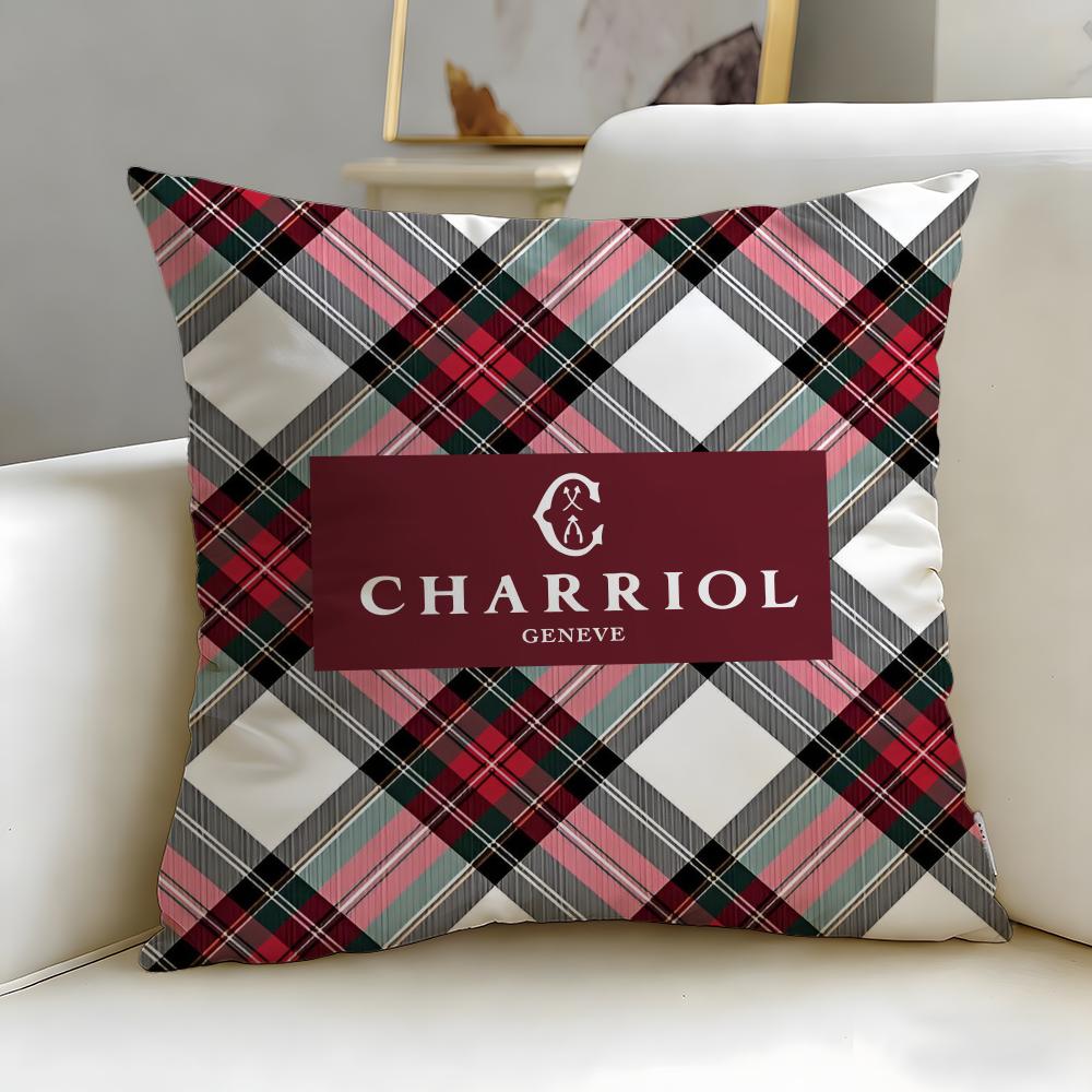 classic jewelry brand Charriol Cushion Cover Soft  EasyWash Pillow Case  Versatile for Couch Bed Travel and Office