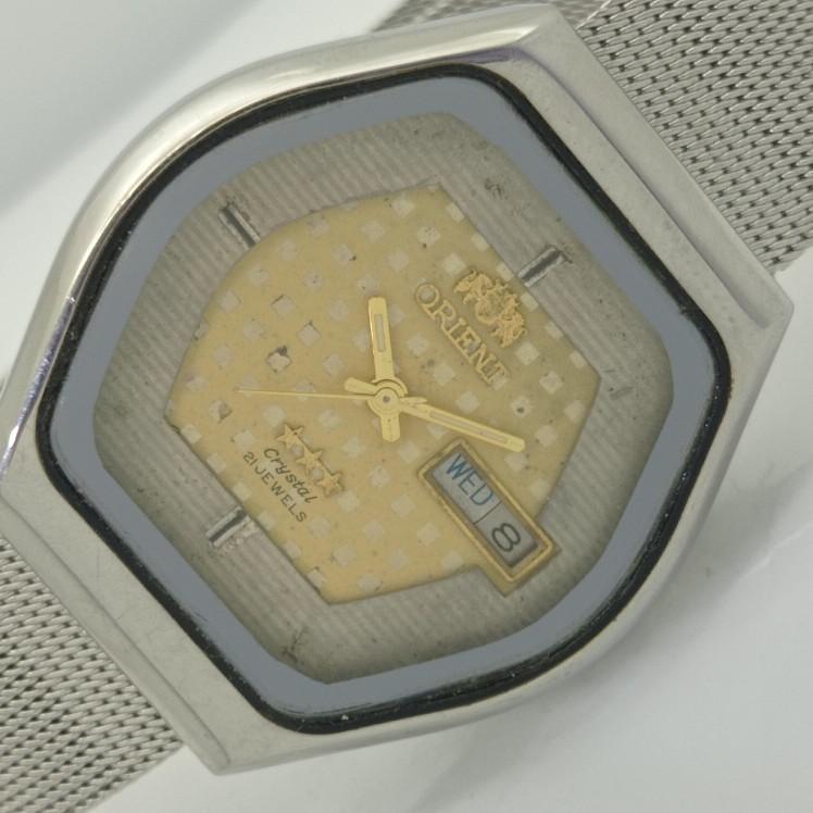 

Б/у ORIENT CRYSTAL AUTO 46941 JAPAN MENS WATCH a412518-1 Sku006-a412518