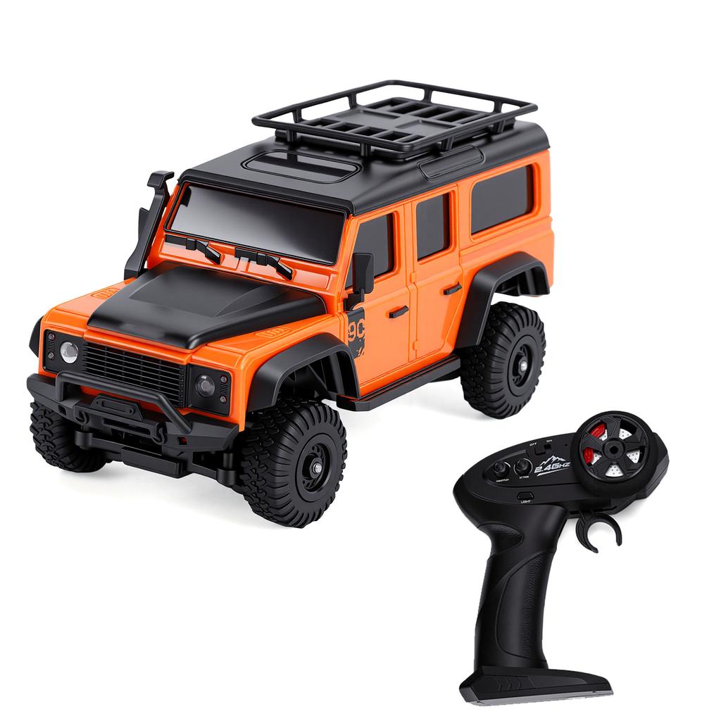 1:43 Scale RC Car, 2.4G Remote and App Control Electric Off Road Vehicle with LED Lights, Interchangeable Body Shells