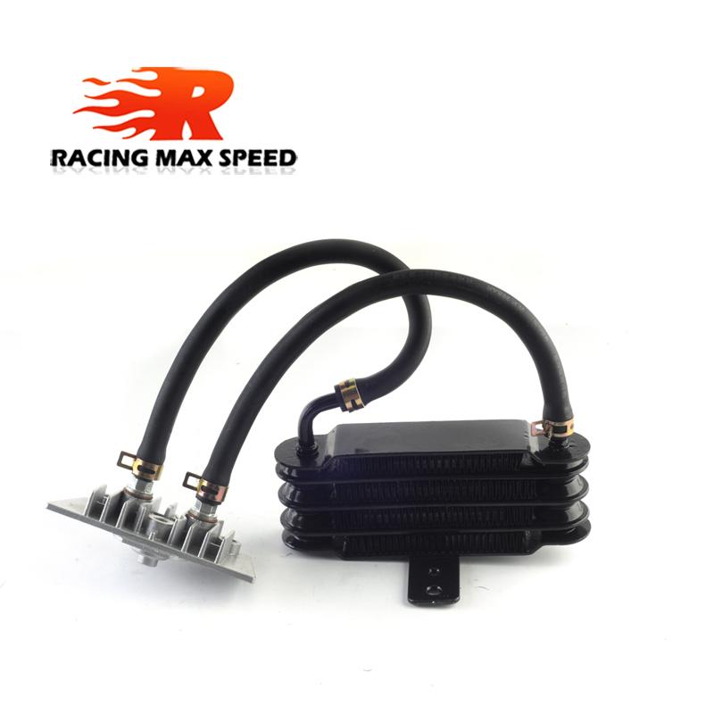 Aluminum Universal Motorcycle oil cooling cooler Radiator oil cooler set 158mm black SO-07