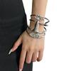 Unisex Adjustable Metal Bangle Vintage Jewelry Lightweight Retro Inspired Wrist Accessory Perfect for Gift Giving