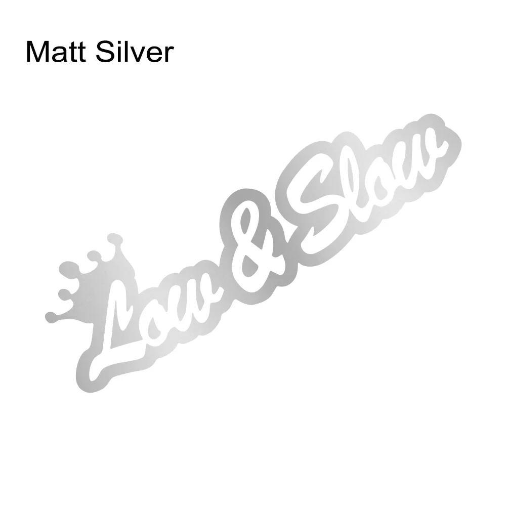 Creative Text Low & Slow Car Sticker Car Windshield Banner Sticker Vinyl Decal Personalized Auto Body DIY Decoration Accessories