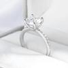 1-3CT D Color Moissanite Inel pentru femei Argint 925 Sparkling Lab Diamond Promise Band Cadou de Ziua Îndrăgostiților GRA