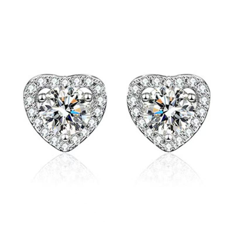 Set Cercei Stud Moissanite Lux & Geantă Pătrată - Accesorii Femei pentru Transmisiuni Live