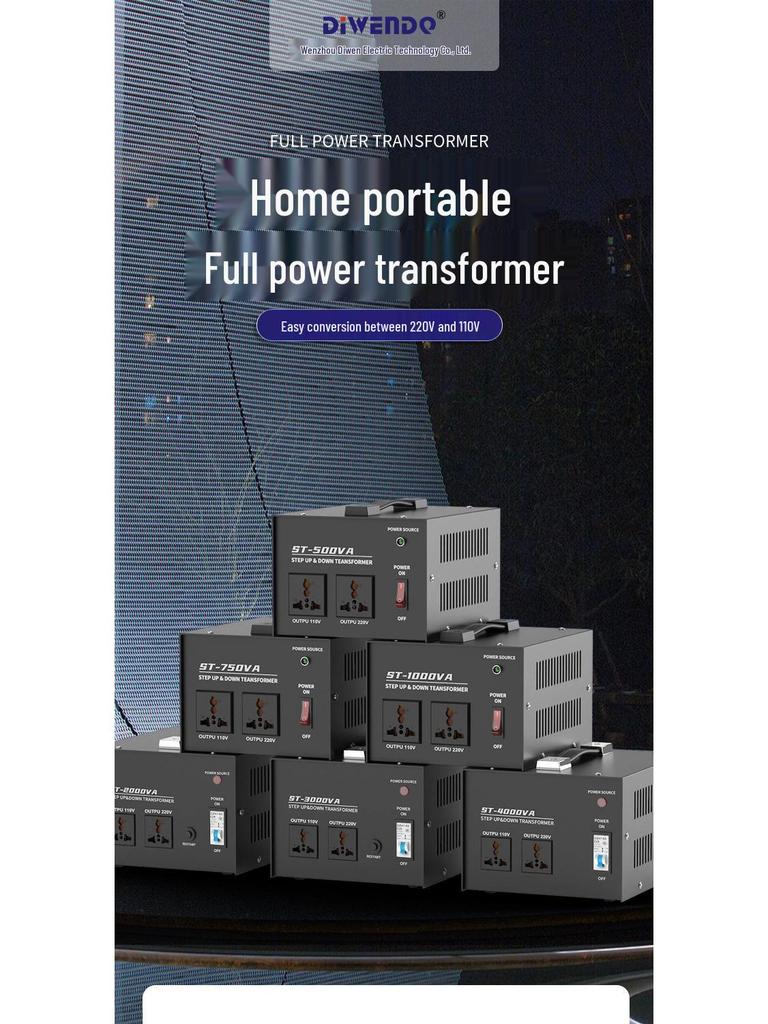 Lifting Transformer Voltage Converter ST-500W/1000W/2000W/3000W 220V to 110V